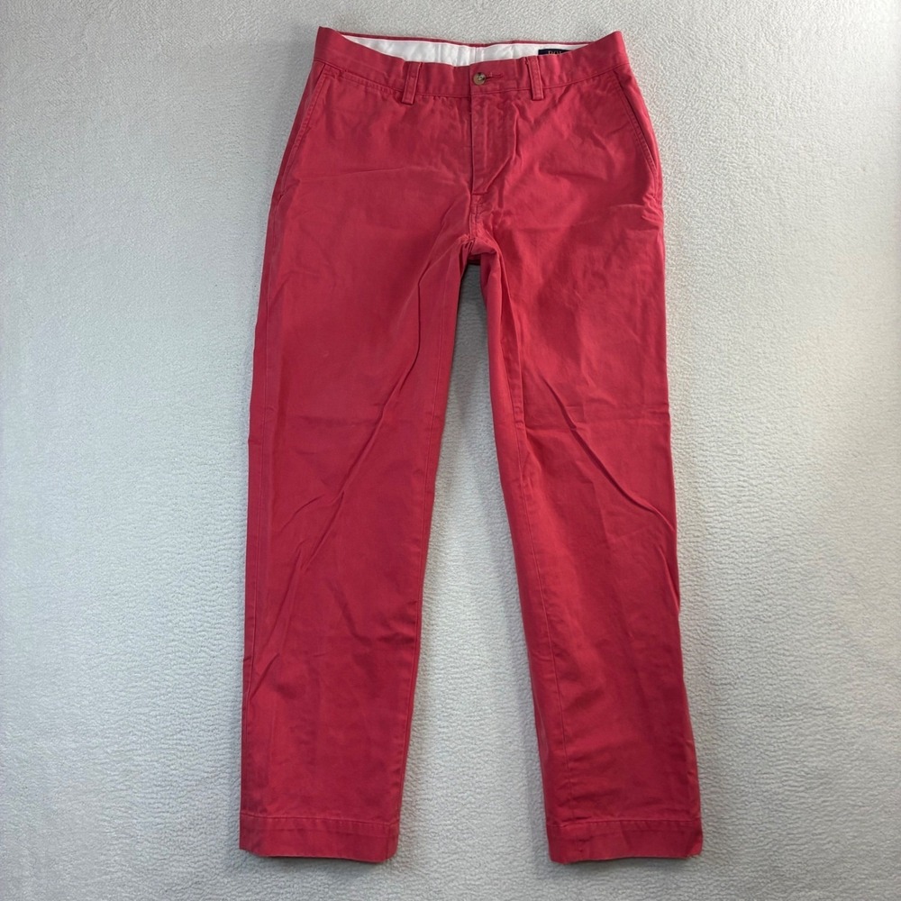 Polo Ralph Lauren Chino Pants Men 30x29 Adirondack Berry Preppy Business Casual